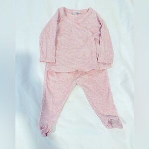 Nordstrom baby pink footie set 0/3 month